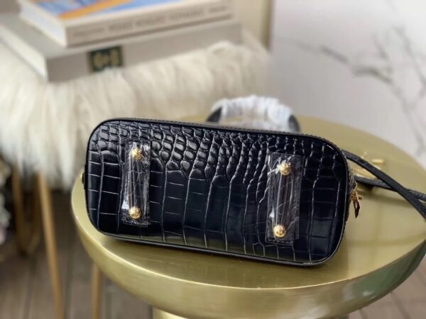 Alma BB Crocodilien Handbag Black - Image 2